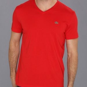 ⬇️ Lacoste XL red short sleeve tee
